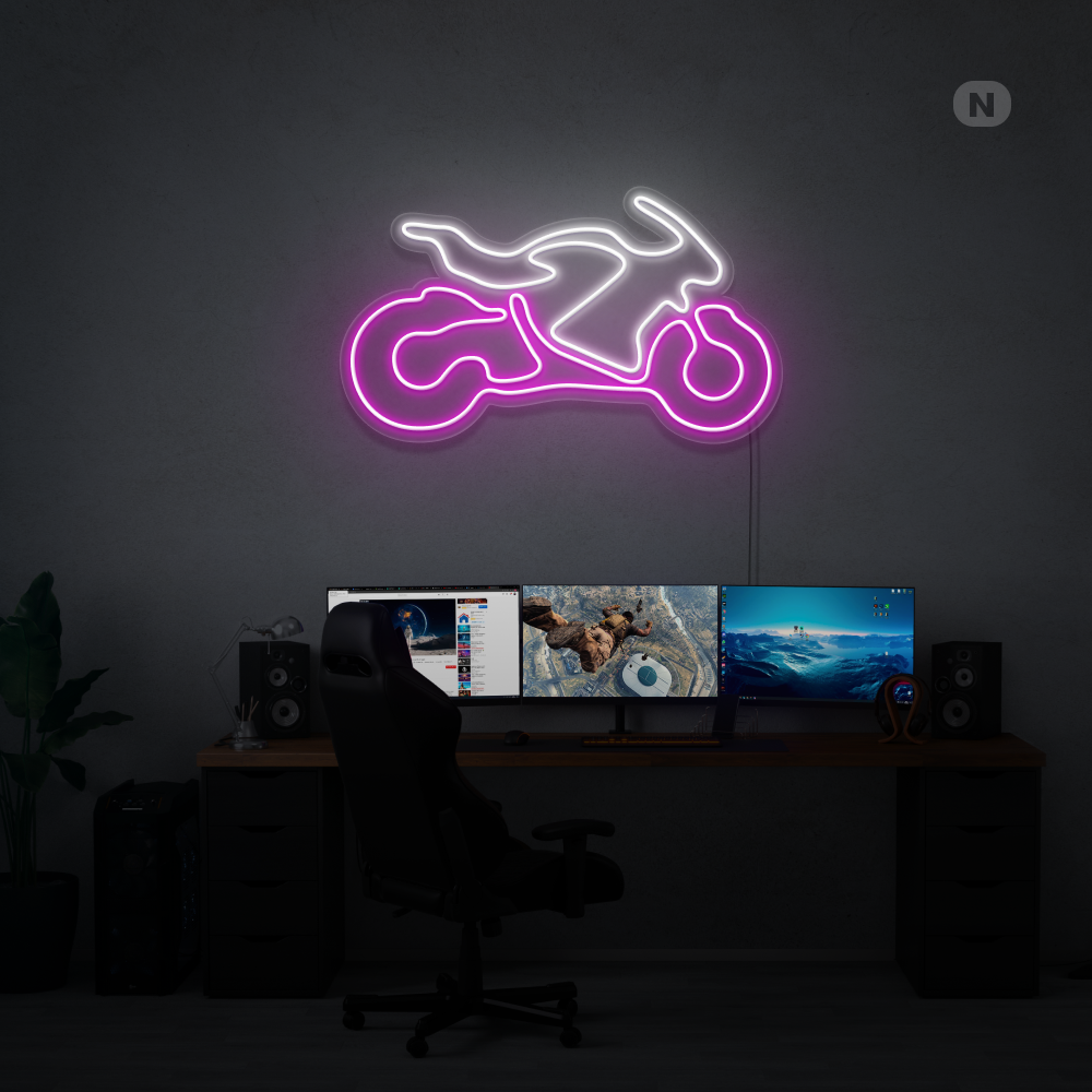 Neonskylt Sportcykel