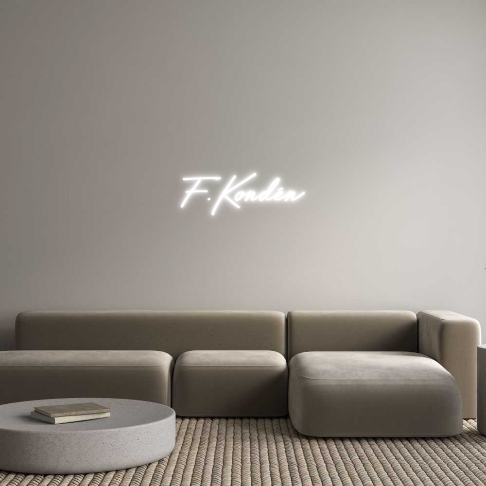 Anpassad neon: F.Kondén