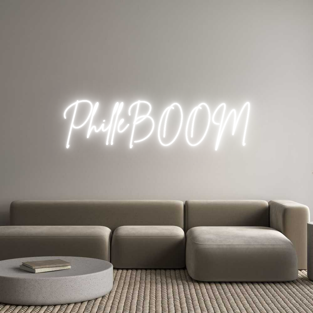Anpassad neon: PhilleBOOM