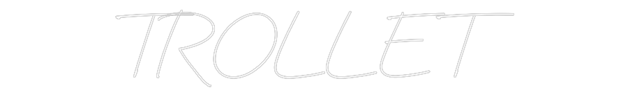 Anpassad neon: TROLLET