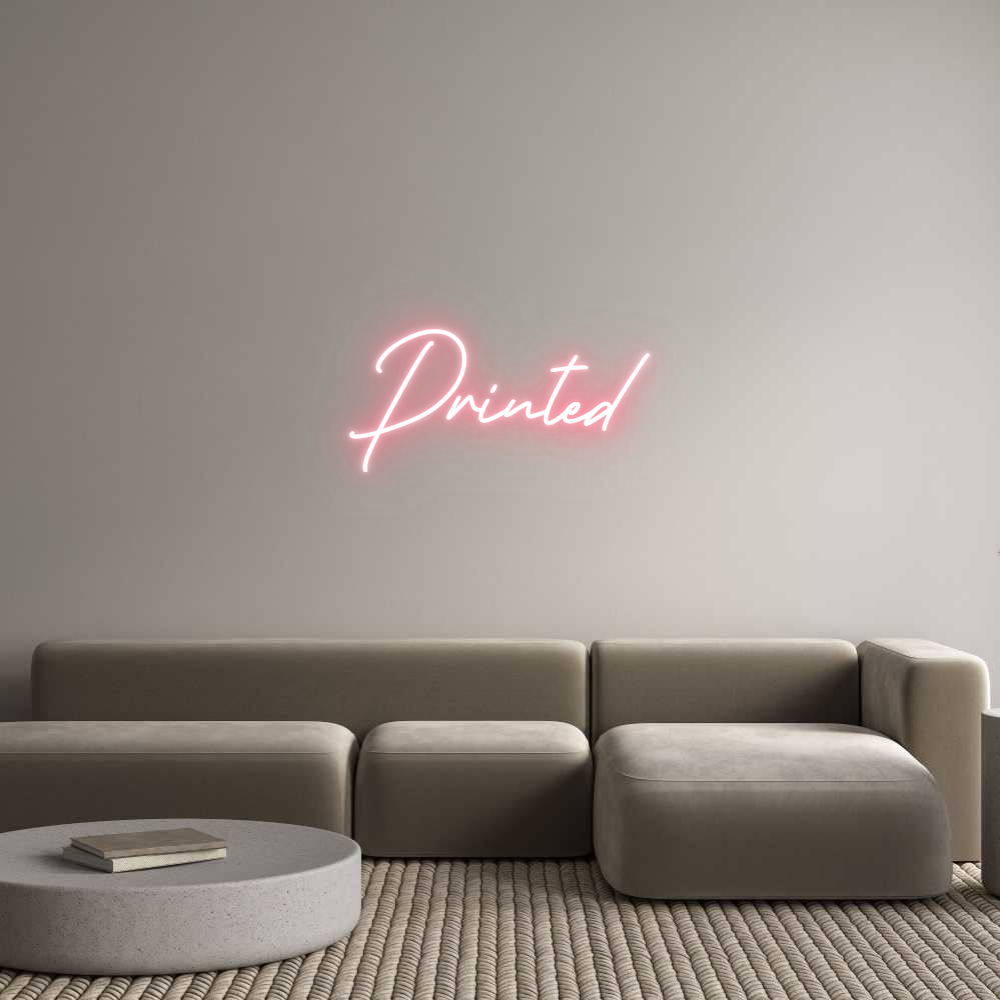 Anpassad neon: Printed
