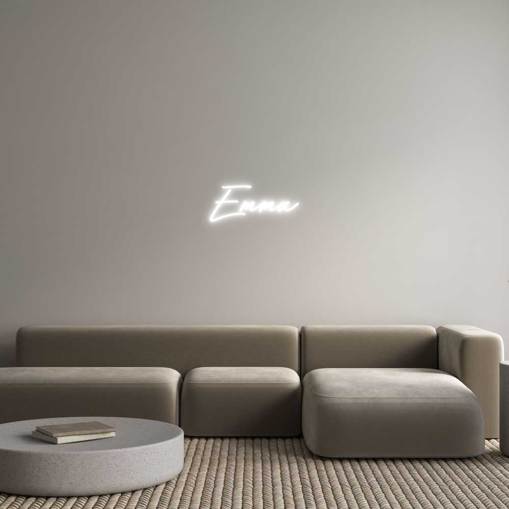 Anpassad neon: Emma
