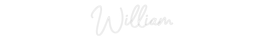 Anpassad neon: William
