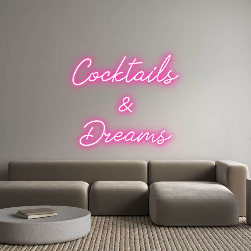Anpassad neon: Cocktails
&...