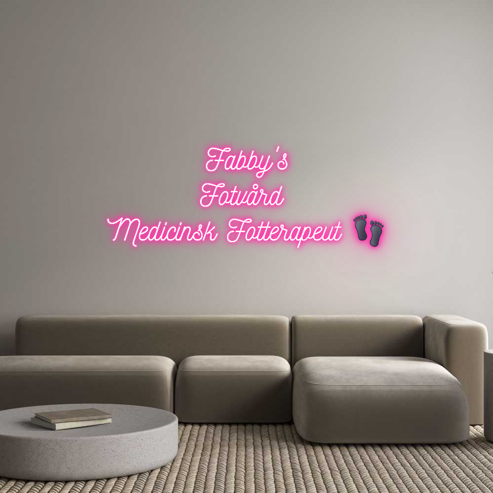 Anpassad neon: Fabby's
Fotv...