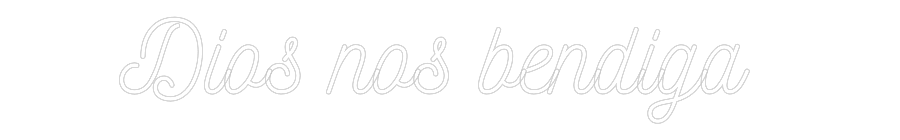 Anpassad neon: Dios nos bend...