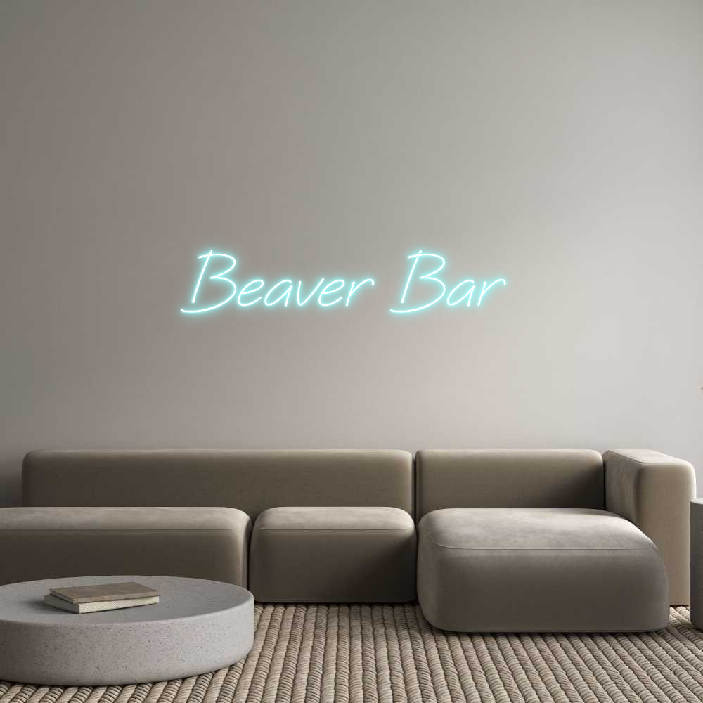 Anpassad neon: Beaver Bar