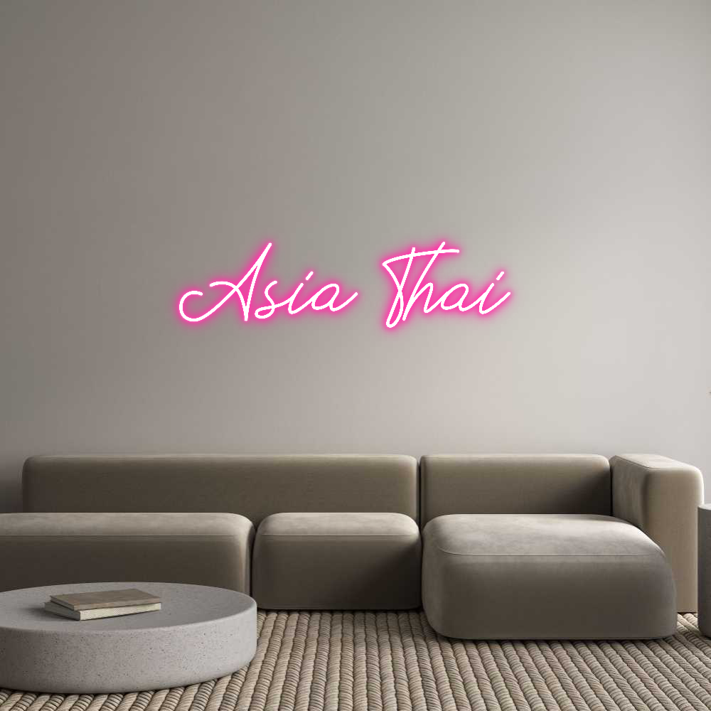 Anpassad neon: Asia Thai