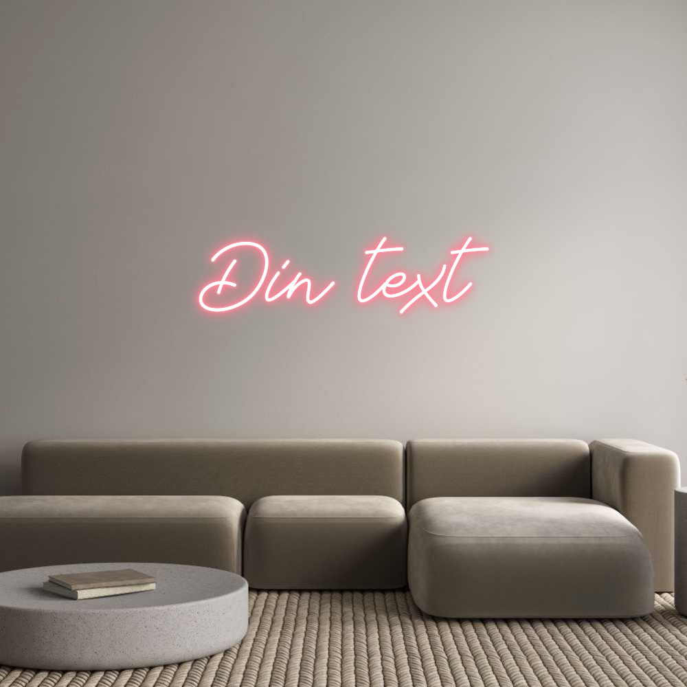 Anpassad neon: Din text