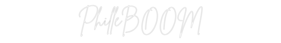 Anpassad neon: PhilleBOOM