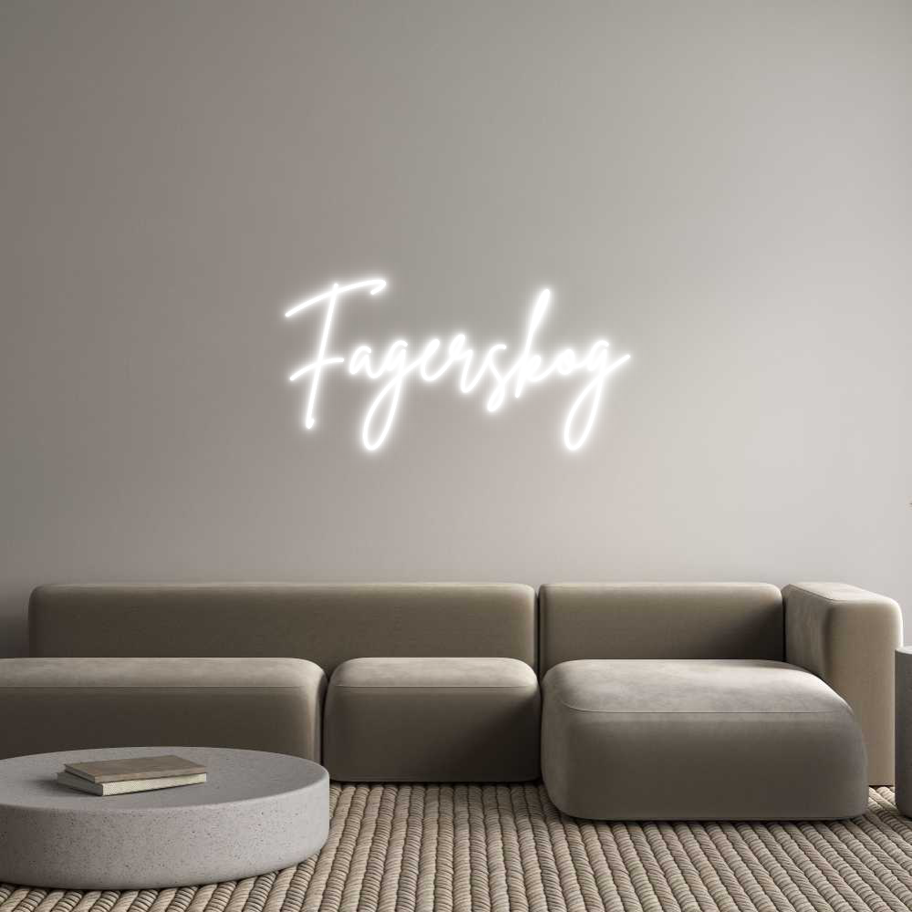 Anpassad neon: Fagerskog