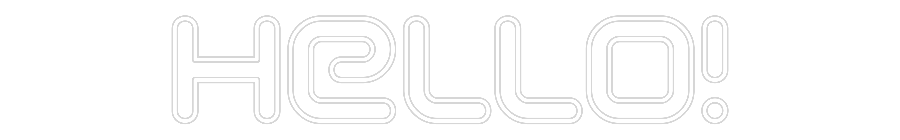 Anpassad neon: Hello!