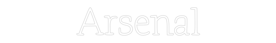 Anpassad neon: Arsenal