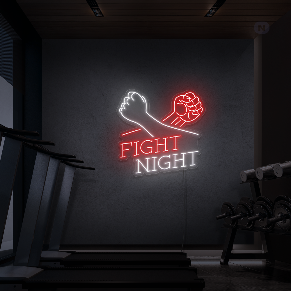 Neonskylt Fight Night