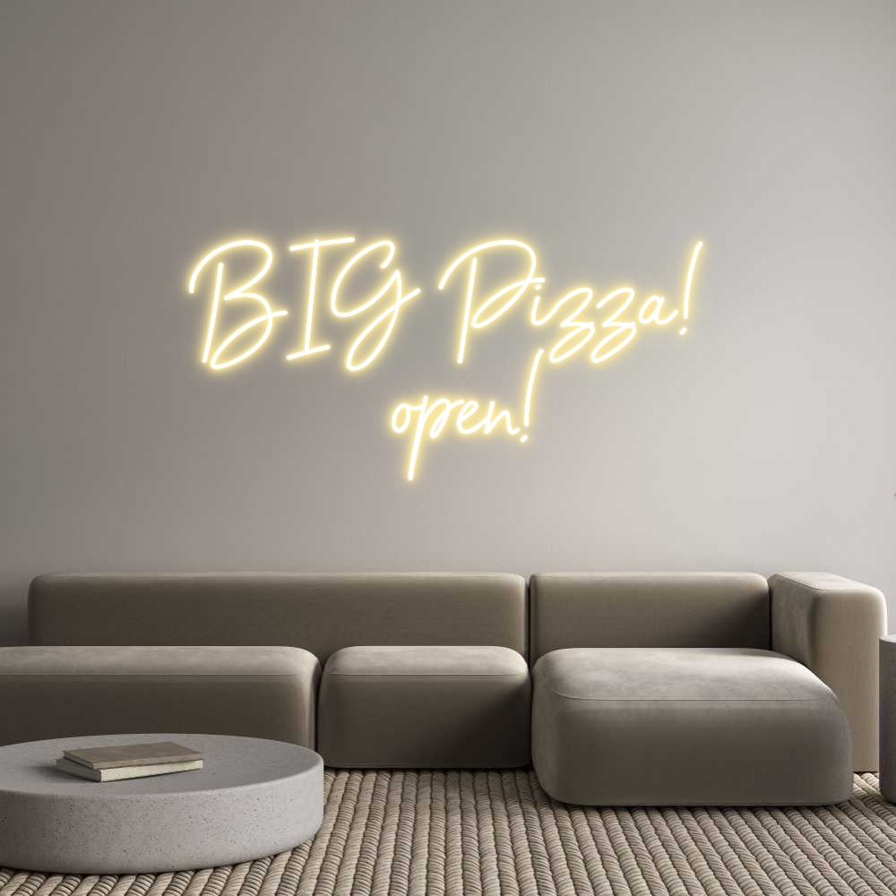 Anpassad neon: BIG Pizza!
 ...