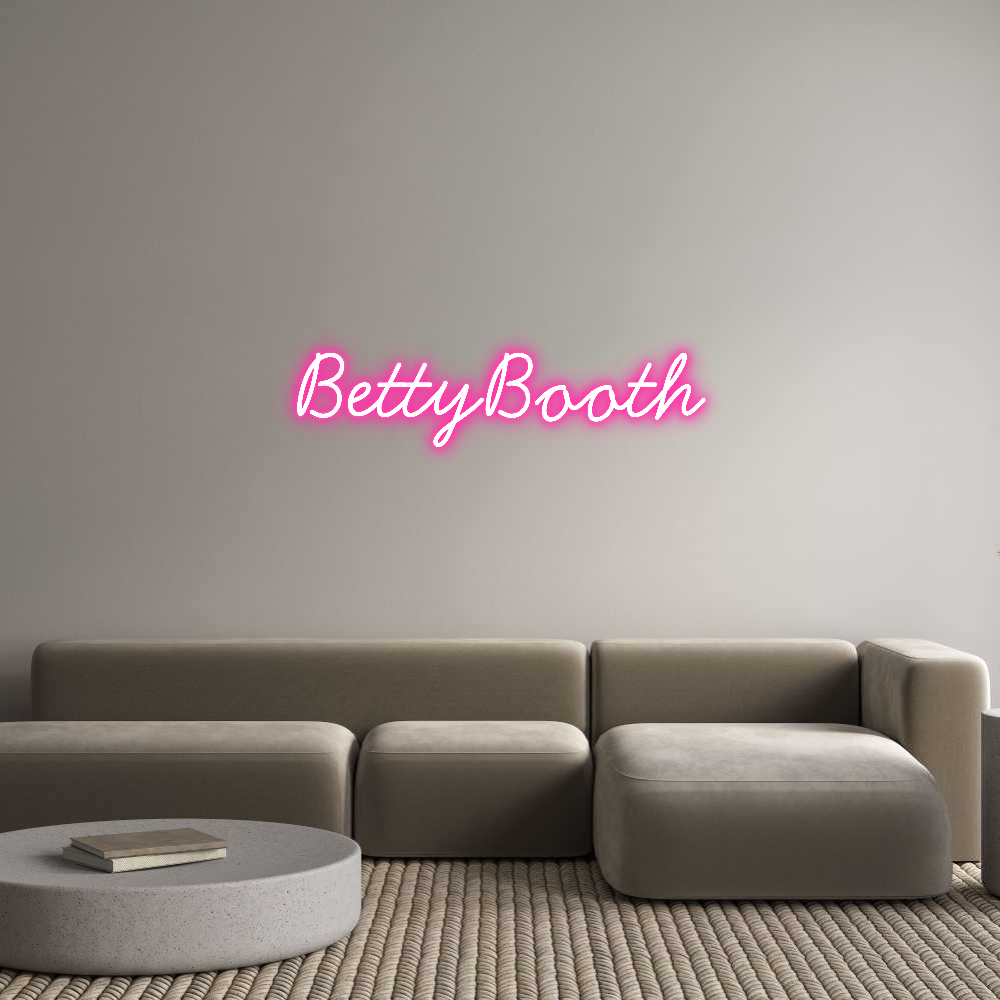 Anpassad neon: BettyBooth