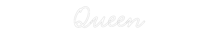 Anpassad neon: Queen