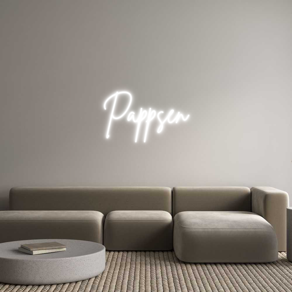 Anpassad neon: Pappsen