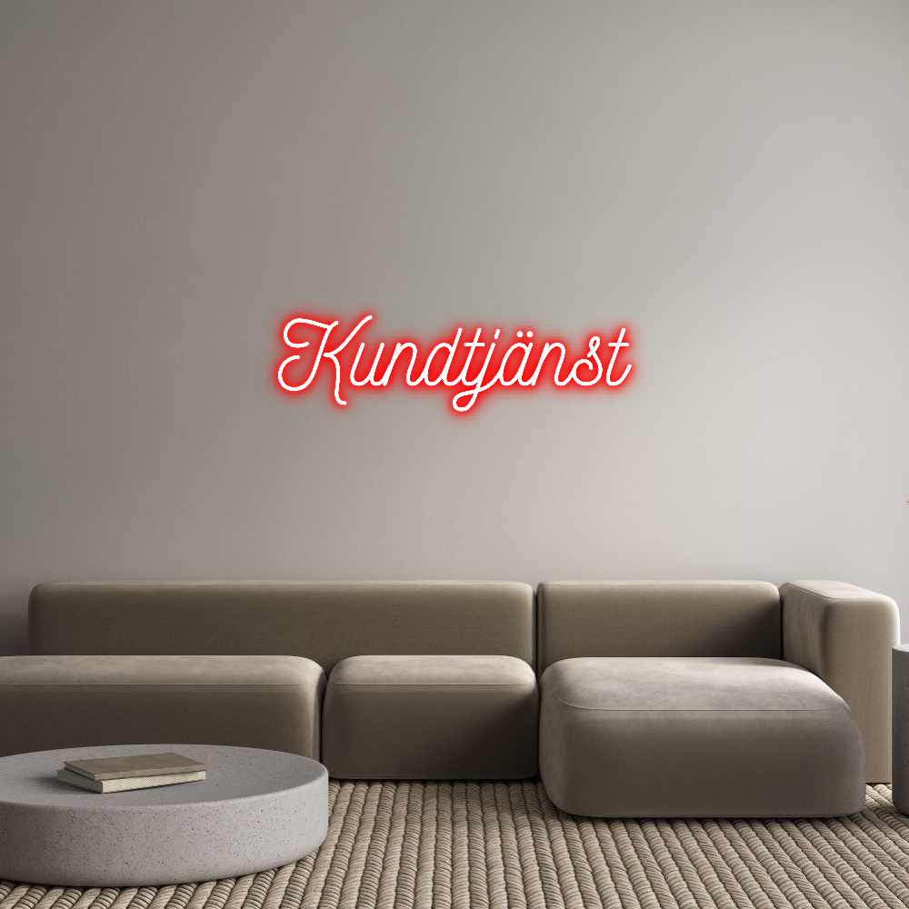 Anpassad neon: Kundtjänst