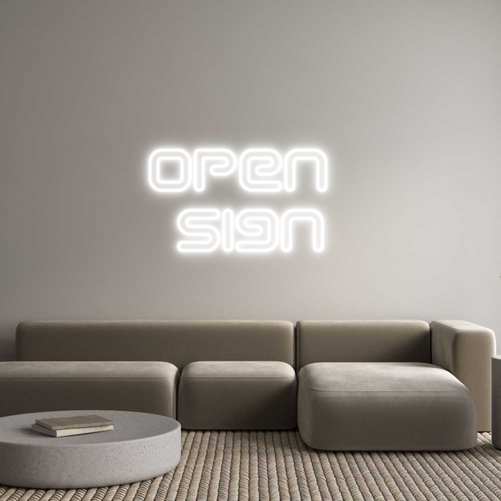 Anpassad neon: Open 
sign