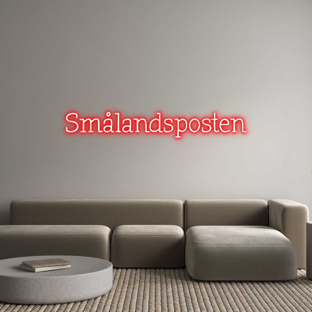 Anpassad neon: Smålandsposten