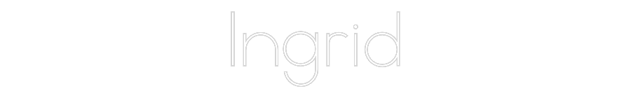 Anpassad neon: Ingrid