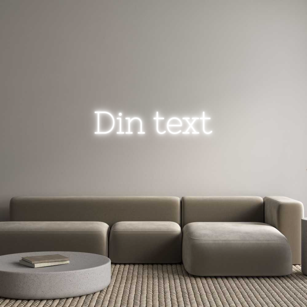 Anpassad neon: Din text