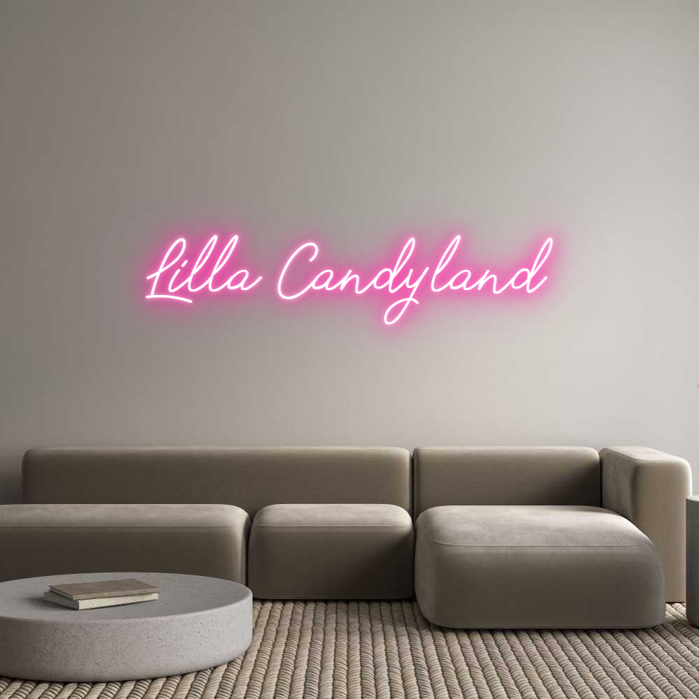 Anpassad neon: Lilla Candyland