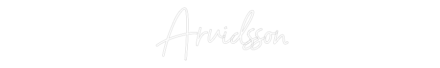 Anpassad neon:  Arvidsson