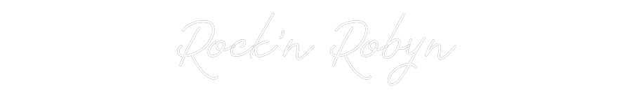 Anpassad neon: Rock’n Robyn