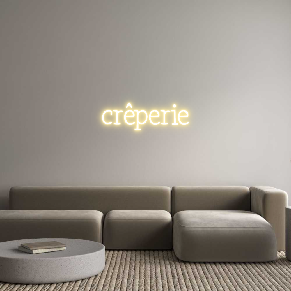 Anpassad neon: crêperie
