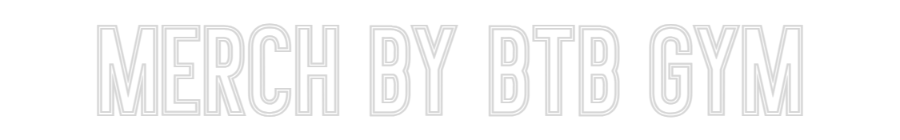 Anpassad neon: MERCH BY BTB ...