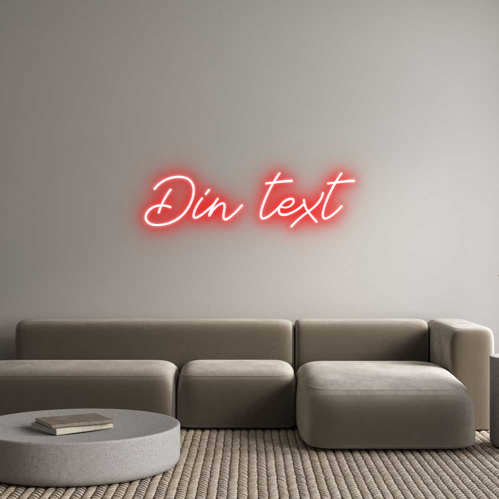 Anpassad neon: Din text