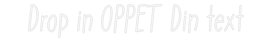 Anpassad neon: Drop in ÖPPET...