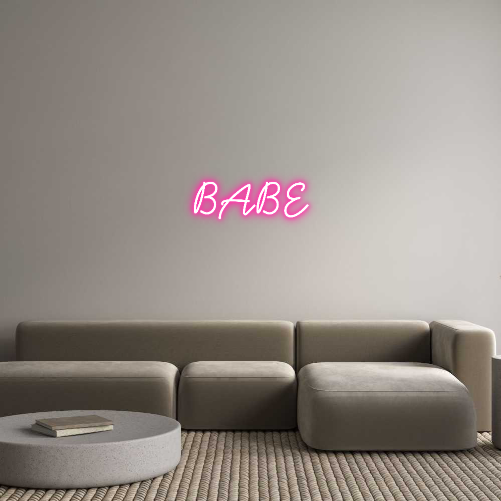 Anpassad neon: BABE
