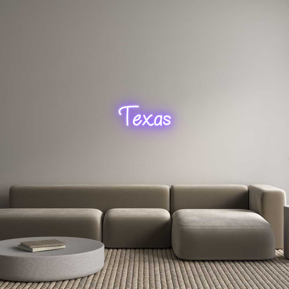 Anpassad neon: Texas