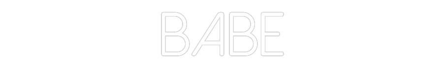 Anpassad neon: BABE