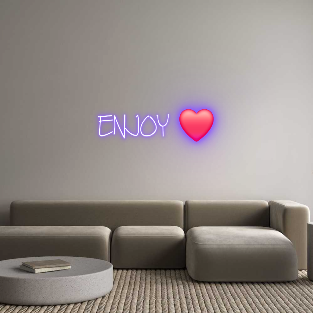 Anpassad neon: ENJOY ❤️