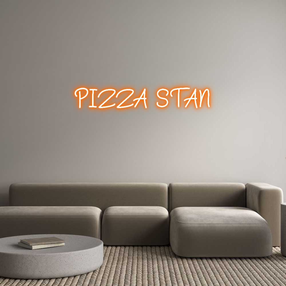 Anpassad neon: PIZZA STAN