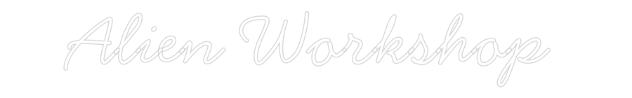 Anpassad neon: Alien Workshop