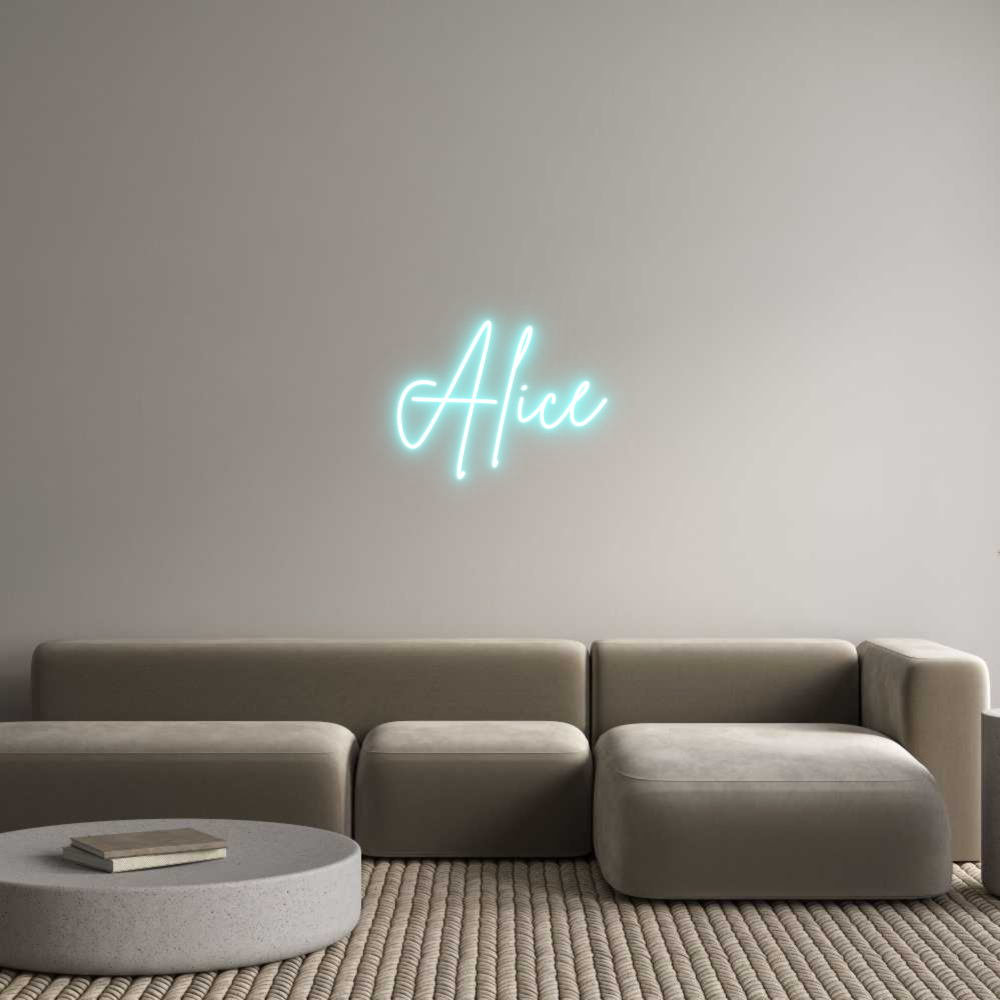 Anpassad neon: Alice