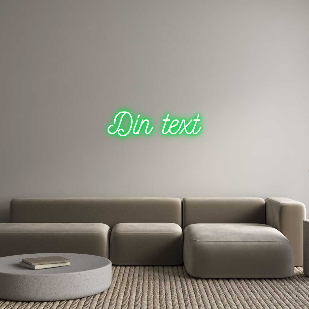 Anpassad neon: Din text
