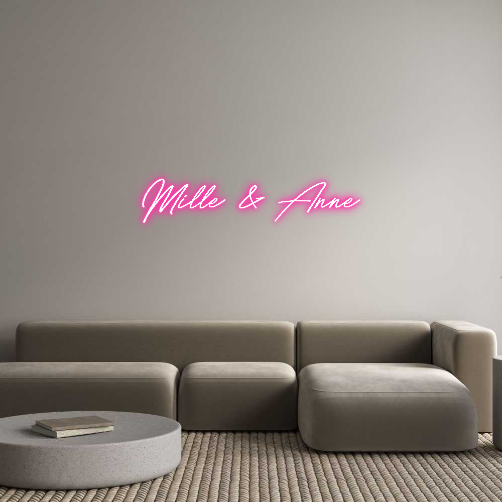 Anpassad neon: Mille & Anne