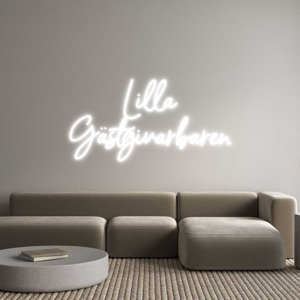 Anpassad neon: Lilla
Gästgi...
