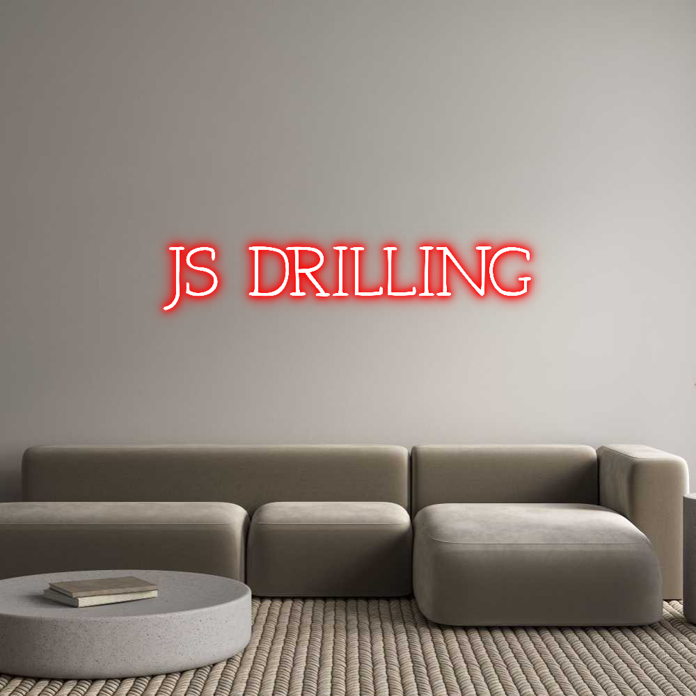 Anpassad neon: JS DRILLING