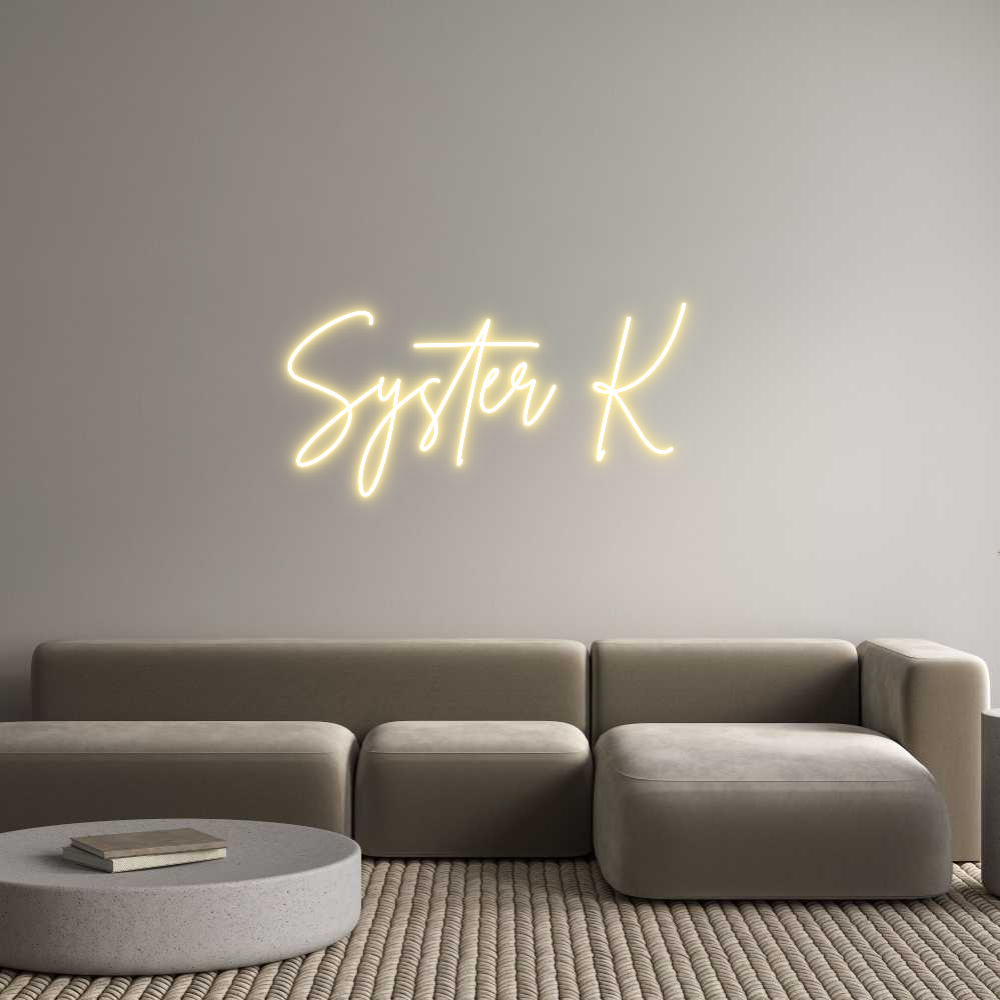 Anpassad neon: Syster K
