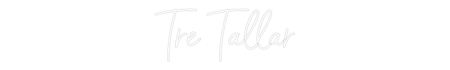 Anpassad neon: Tre Tallar
