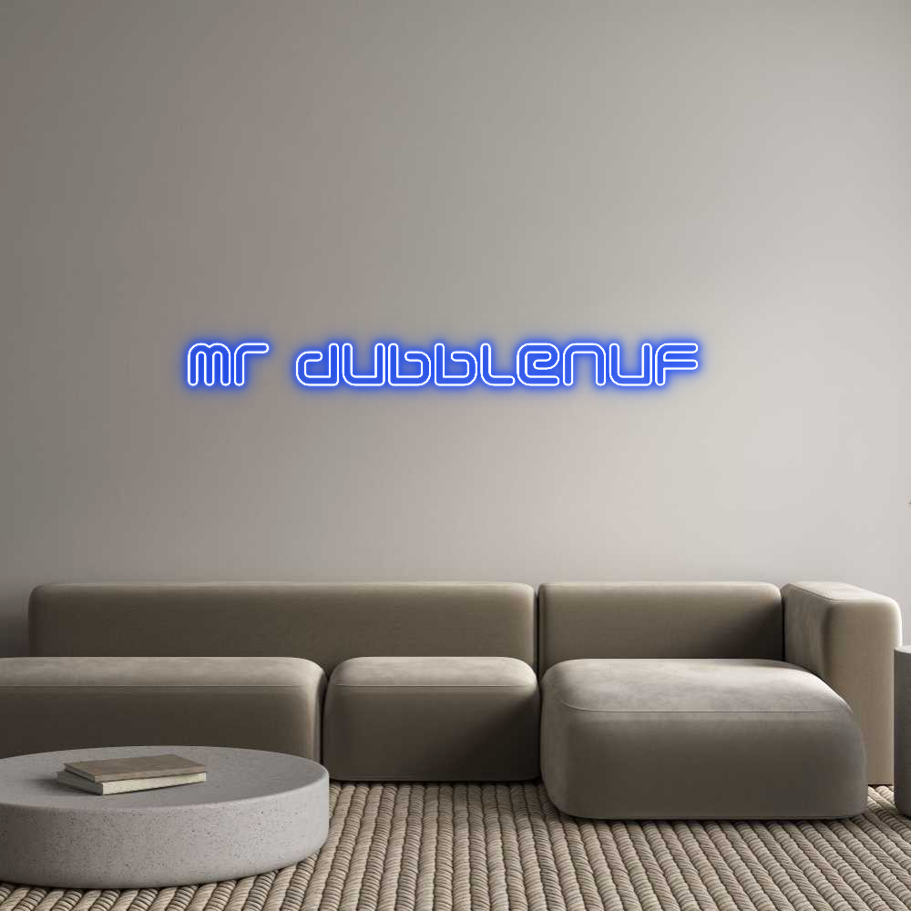 Anpassad neon: mr dubblenuf