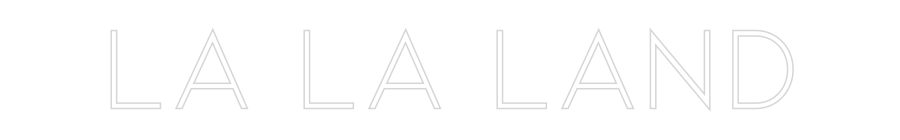 Anpassad neon: LA LA LAND