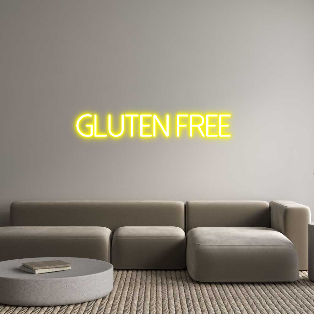 Anpassad neon: Gluten free